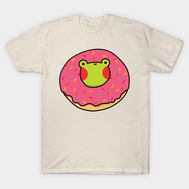 Frog in a yummy donut T-Shirt by Nikamii